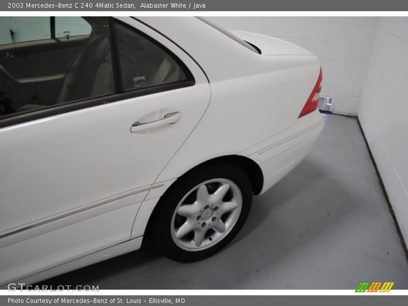 Alabaster White / Java 2003 Mercedes-Benz C 240 4Matic Sedan