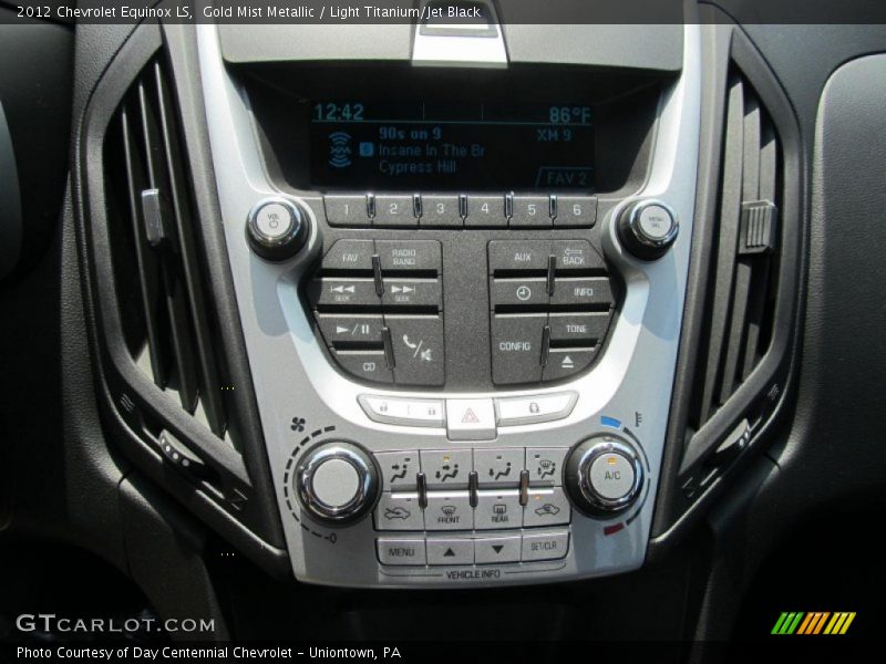Gold Mist Metallic / Light Titanium/Jet Black 2012 Chevrolet Equinox LS