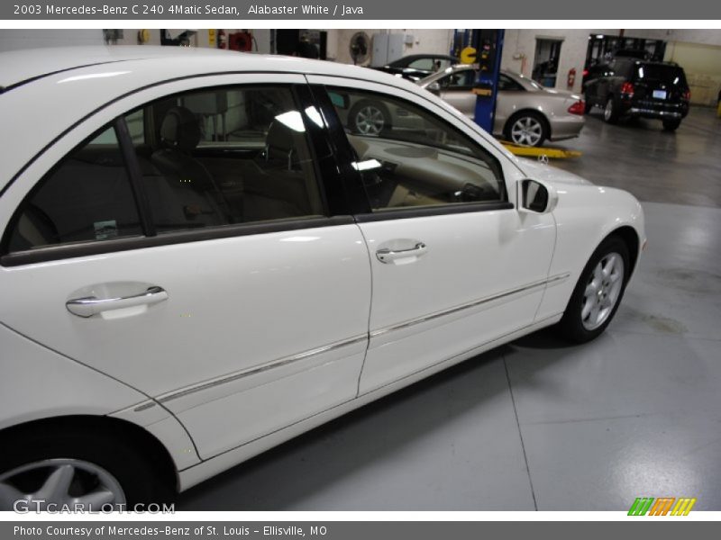 Alabaster White / Java 2003 Mercedes-Benz C 240 4Matic Sedan