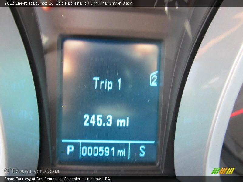 Gold Mist Metallic / Light Titanium/Jet Black 2012 Chevrolet Equinox LS
