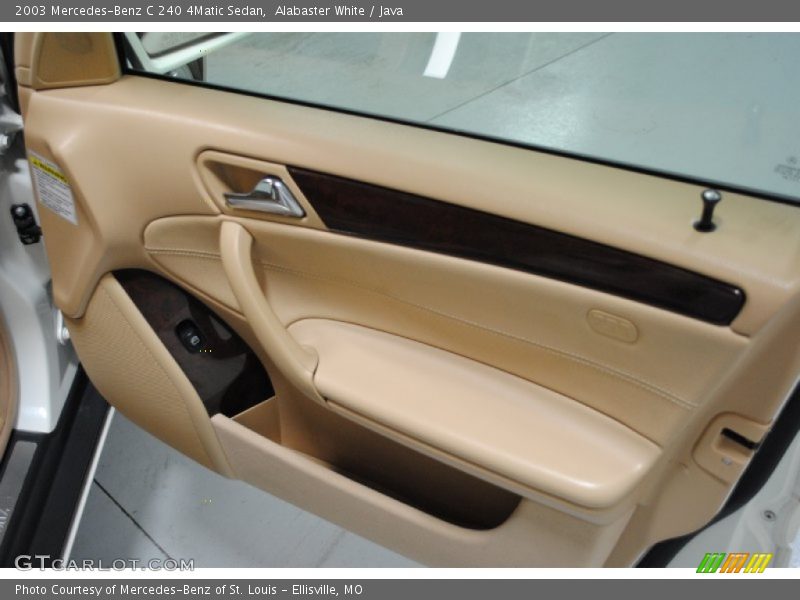 Alabaster White / Java 2003 Mercedes-Benz C 240 4Matic Sedan