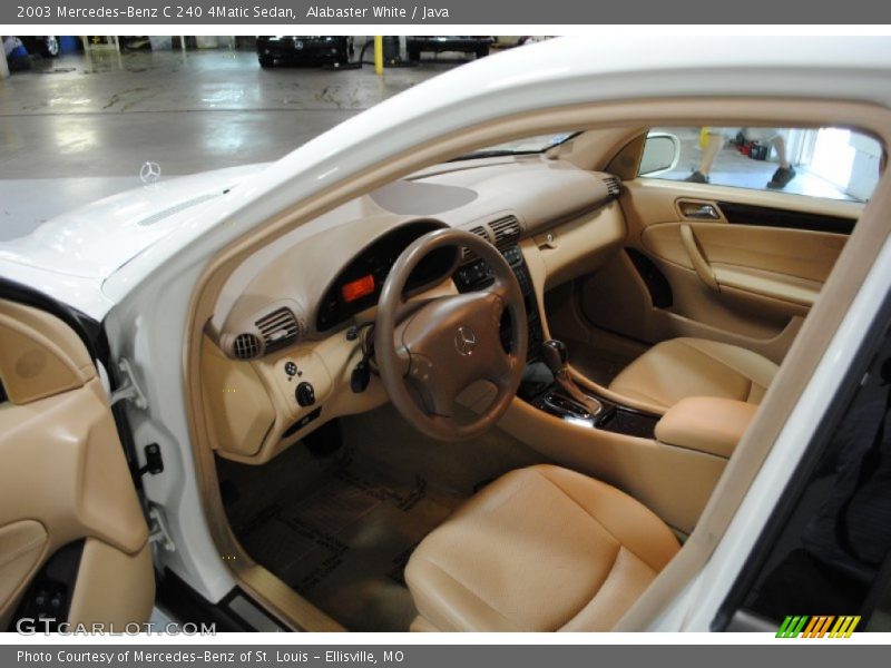 Alabaster White / Java 2003 Mercedes-Benz C 240 4Matic Sedan