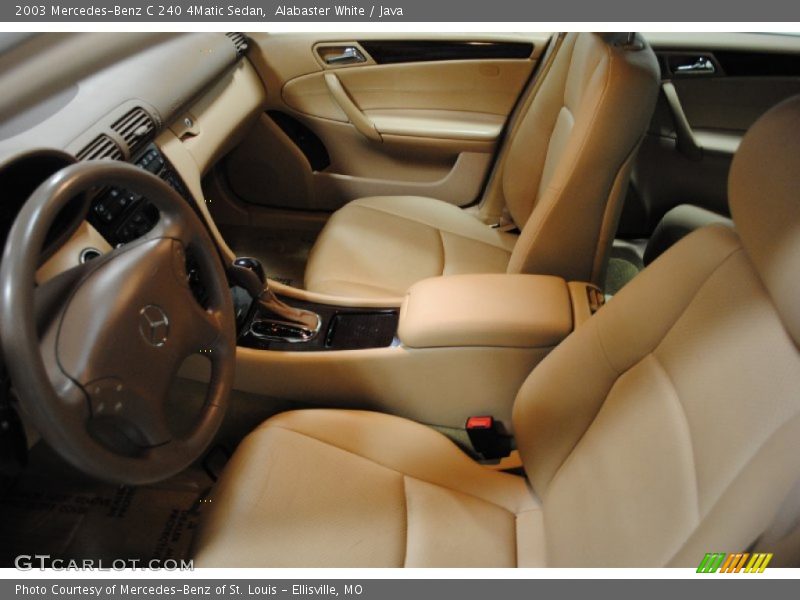 Alabaster White / Java 2003 Mercedes-Benz C 240 4Matic Sedan