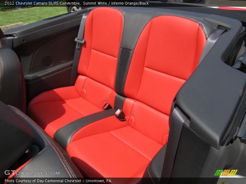 Summit White / Inferno Orange/Black 2012 Chevrolet Camaro SS/RS Convertible