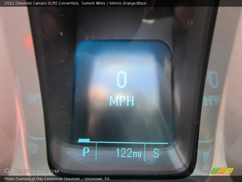Summit White / Inferno Orange/Black 2012 Chevrolet Camaro SS/RS Convertible