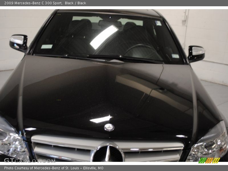 Black / Black 2009 Mercedes-Benz C 300 Sport
