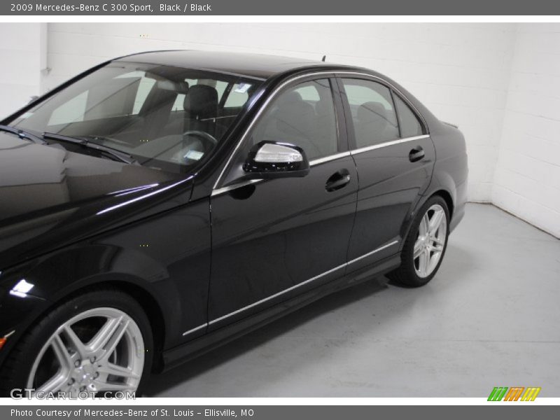 Black / Black 2009 Mercedes-Benz C 300 Sport