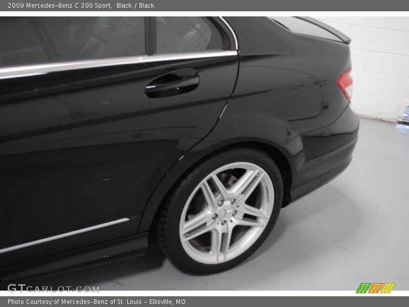 Black / Black 2009 Mercedes-Benz C 300 Sport