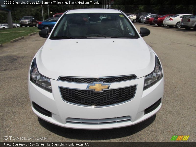 Summit White / Jet Black/Medium Titanium 2012 Chevrolet Cruze LS