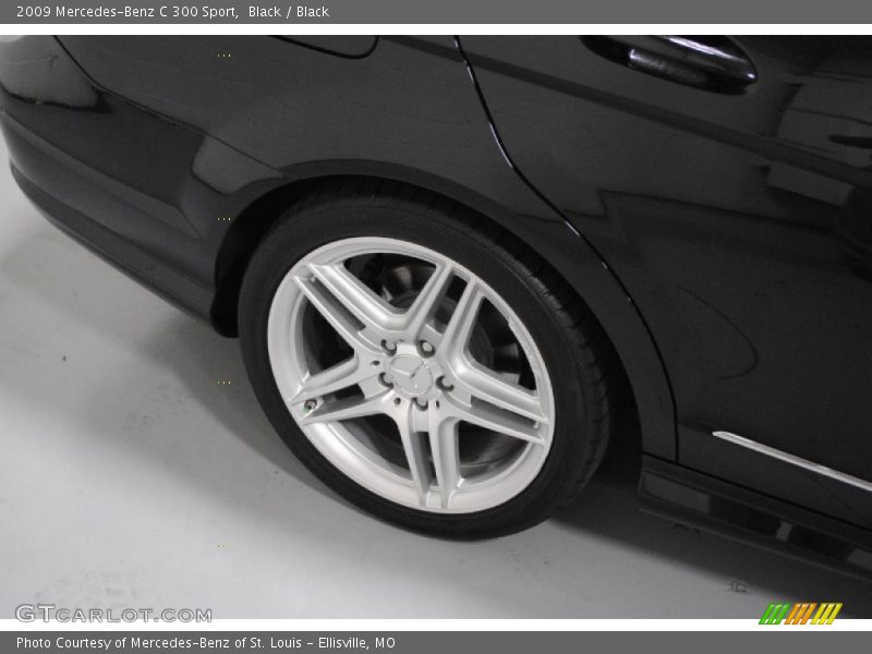 Black / Black 2009 Mercedes-Benz C 300 Sport