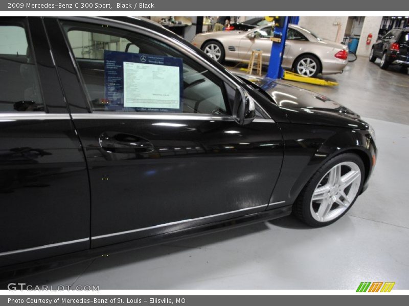 Black / Black 2009 Mercedes-Benz C 300 Sport