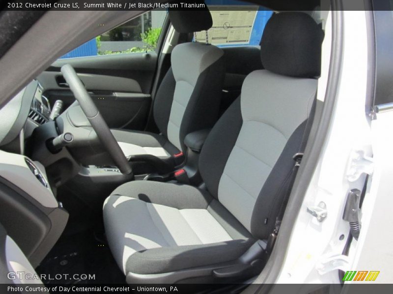 Summit White / Jet Black/Medium Titanium 2012 Chevrolet Cruze LS