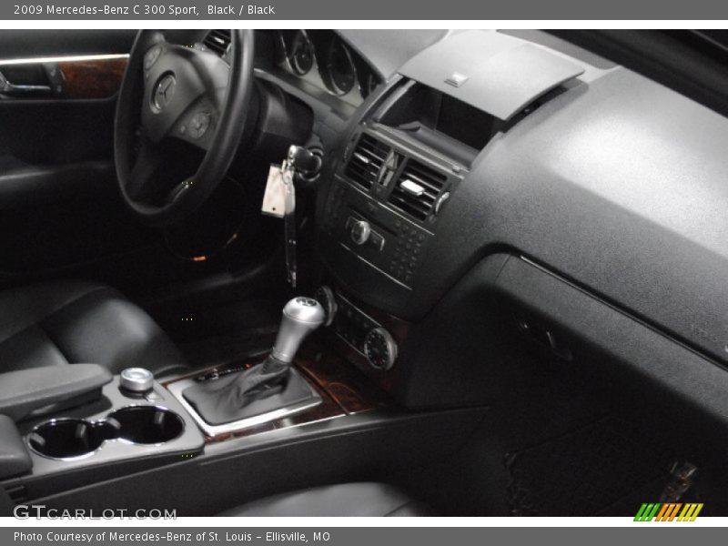 Black / Black 2009 Mercedes-Benz C 300 Sport