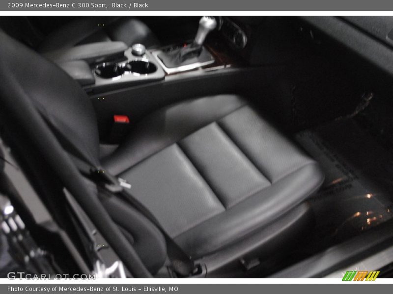 Black / Black 2009 Mercedes-Benz C 300 Sport