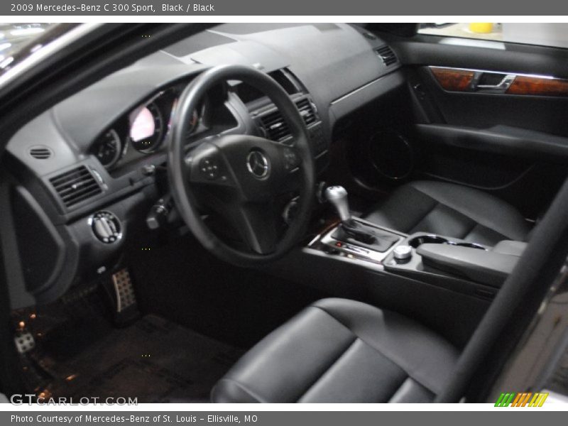 Black / Black 2009 Mercedes-Benz C 300 Sport