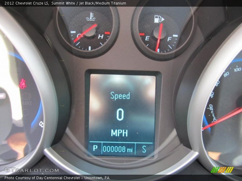 Summit White / Jet Black/Medium Titanium 2012 Chevrolet Cruze LS