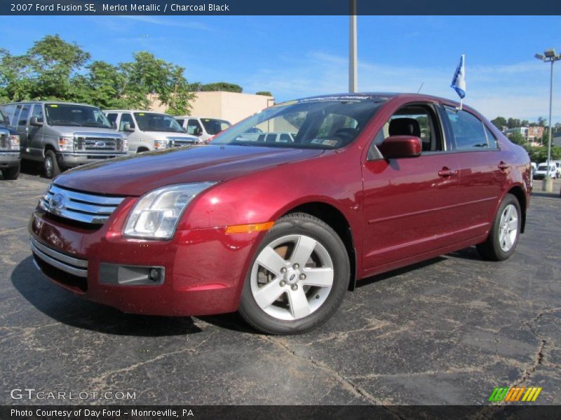 Merlot Metallic / Charcoal Black 2007 Ford Fusion SE
