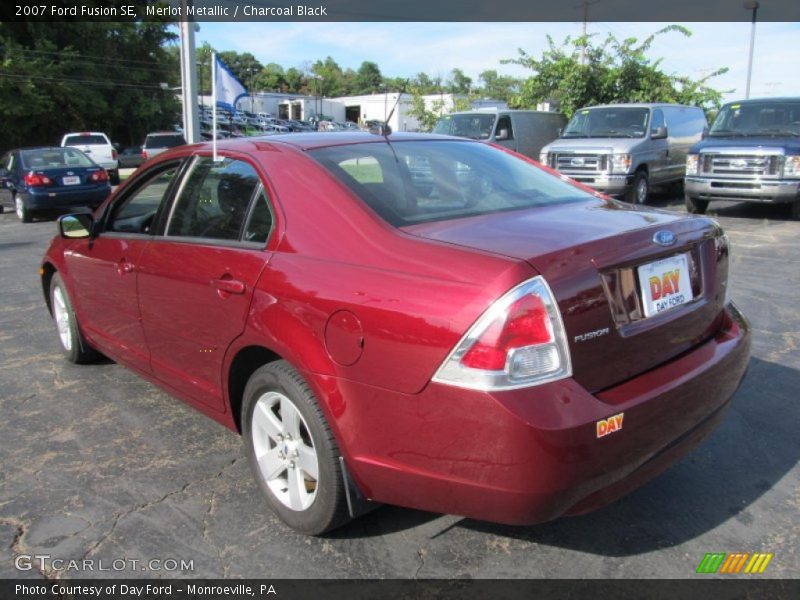 Merlot Metallic / Charcoal Black 2007 Ford Fusion SE
