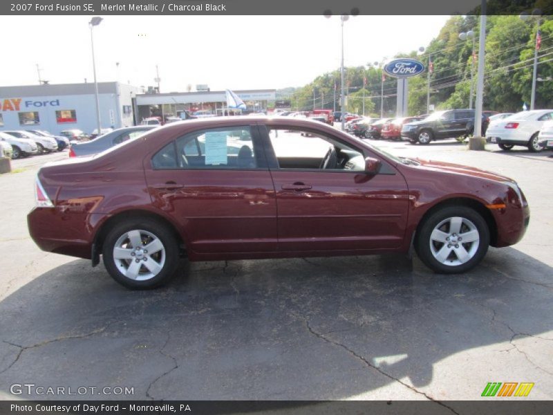 Merlot Metallic / Charcoal Black 2007 Ford Fusion SE