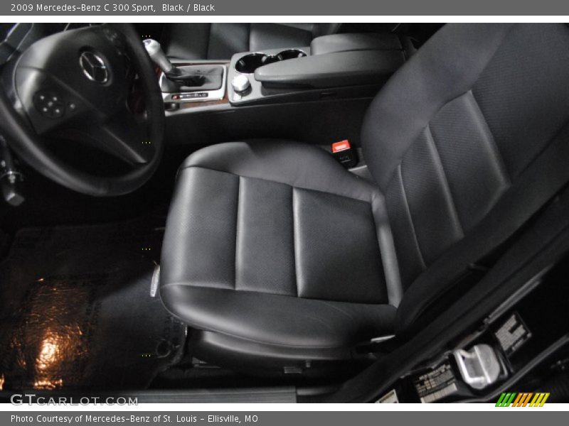Black / Black 2009 Mercedes-Benz C 300 Sport