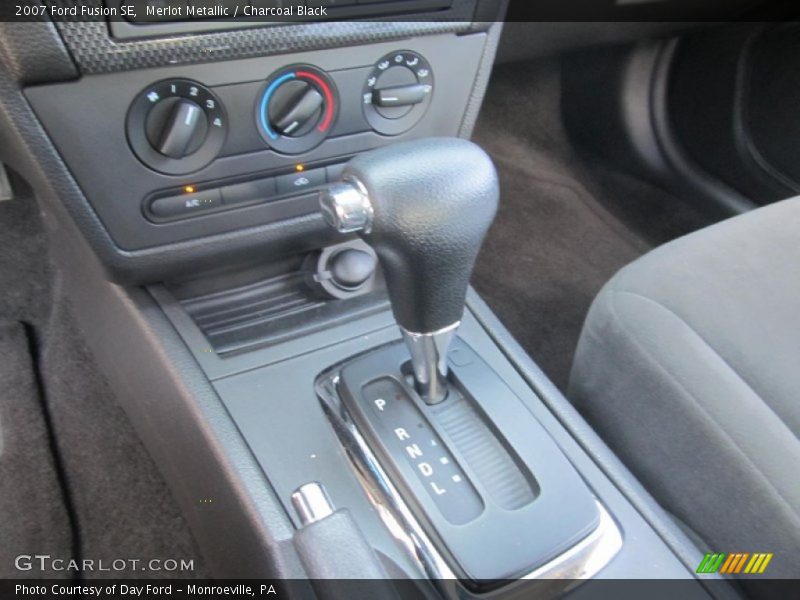 Merlot Metallic / Charcoal Black 2007 Ford Fusion SE