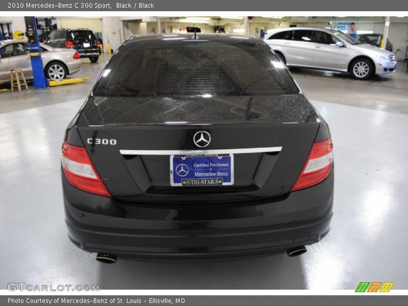 Black / Black 2010 Mercedes-Benz C 300 Sport
