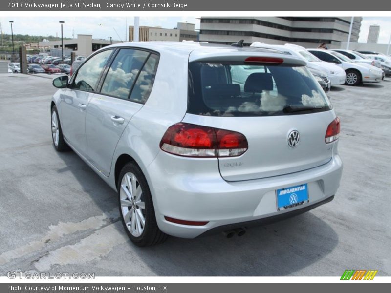 Candy White / Cornsilk Beige 2013 Volkswagen Jetta SE Sedan
