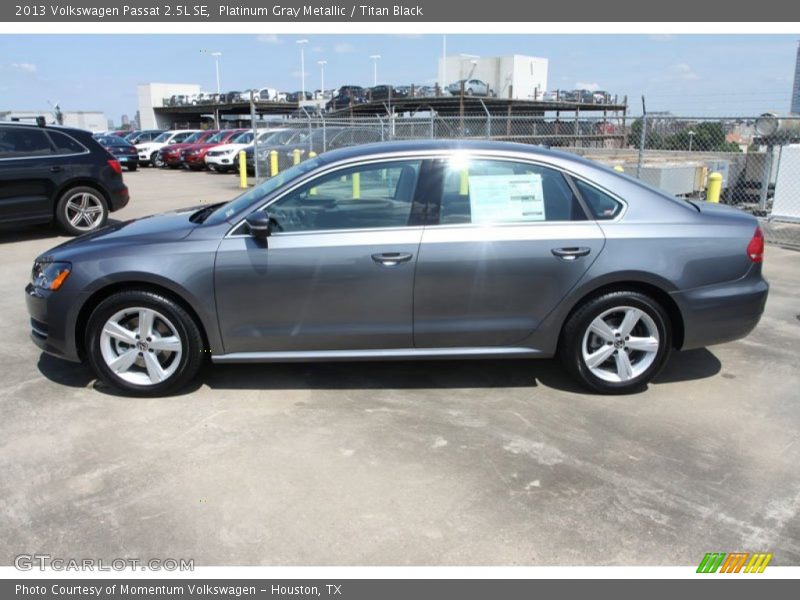 Platinum Gray Metallic / Titan Black 2013 Volkswagen Passat 2.5L SE