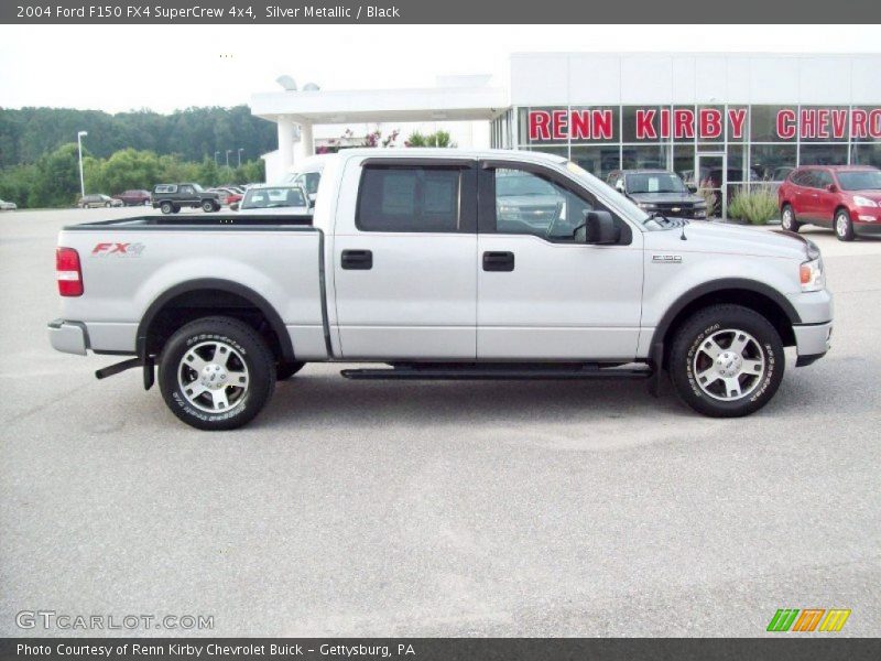Silver Metallic / Black 2004 Ford F150 FX4 SuperCrew 4x4