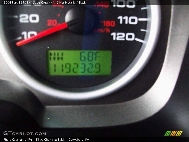 Silver Metallic / Black 2004 Ford F150 FX4 SuperCrew 4x4