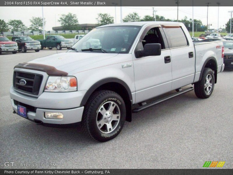 Silver Metallic / Black 2004 Ford F150 FX4 SuperCrew 4x4