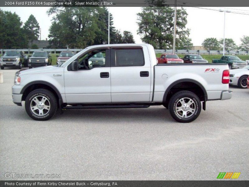 Silver Metallic / Black 2004 Ford F150 FX4 SuperCrew 4x4
