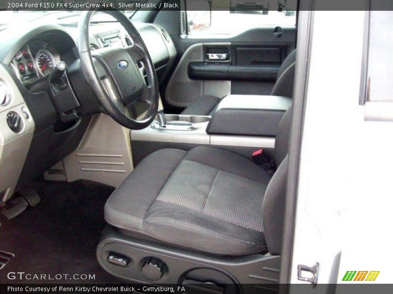 Silver Metallic / Black 2004 Ford F150 FX4 SuperCrew 4x4