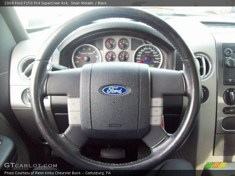 Silver Metallic / Black 2004 Ford F150 FX4 SuperCrew 4x4