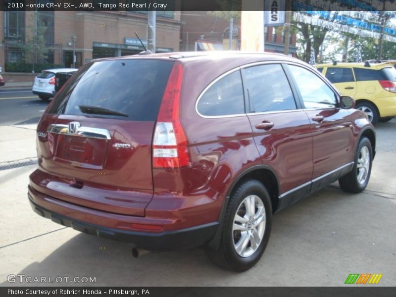 Tango Red Pearl / Gray 2010 Honda CR-V EX-L AWD