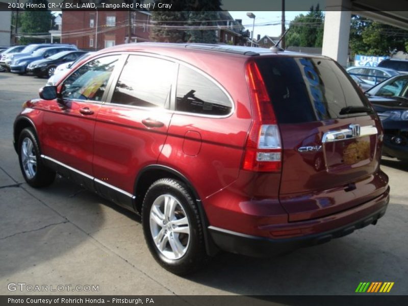 Tango Red Pearl / Gray 2010 Honda CR-V EX-L AWD