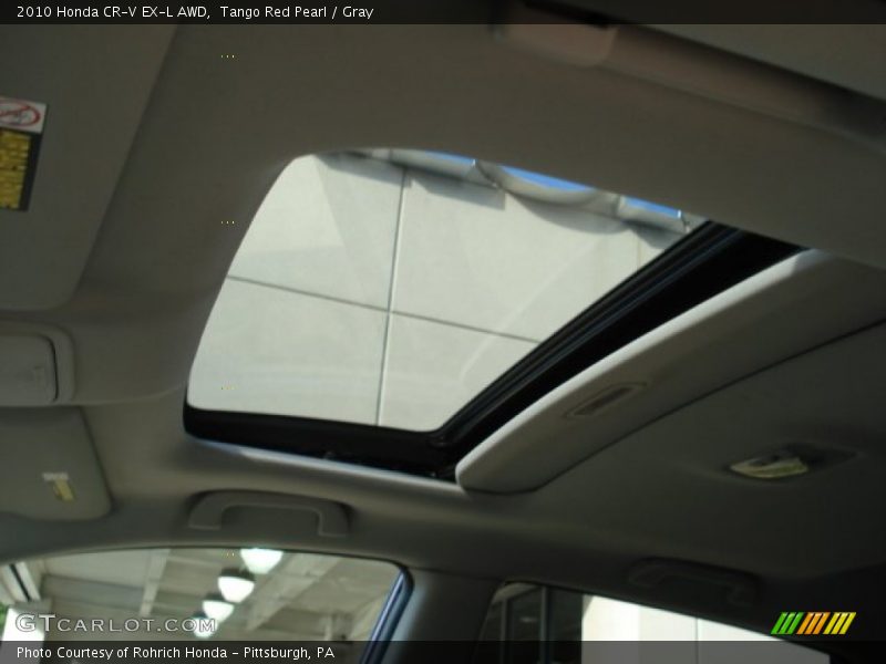 Tango Red Pearl / Gray 2010 Honda CR-V EX-L AWD
