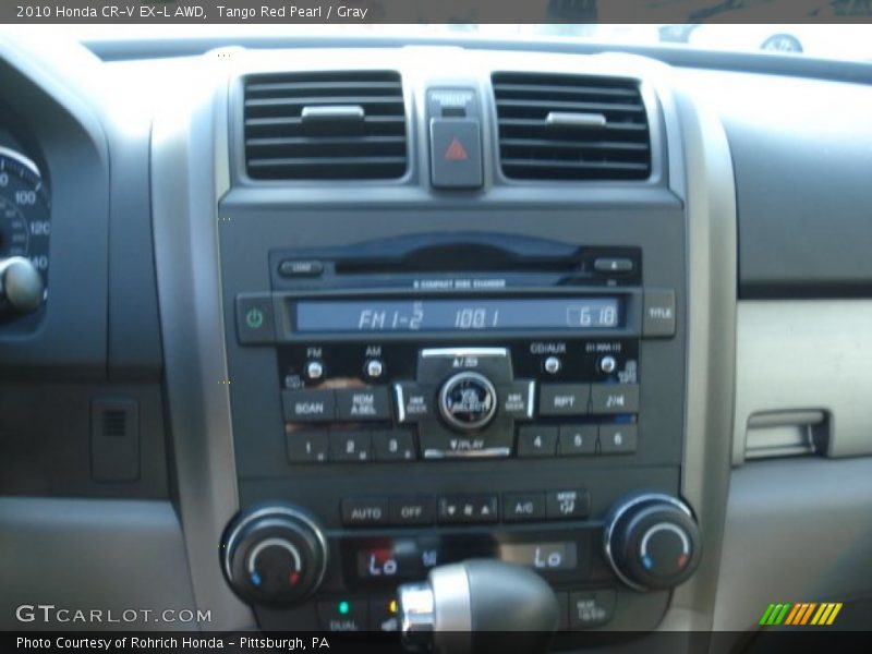 Tango Red Pearl / Gray 2010 Honda CR-V EX-L AWD