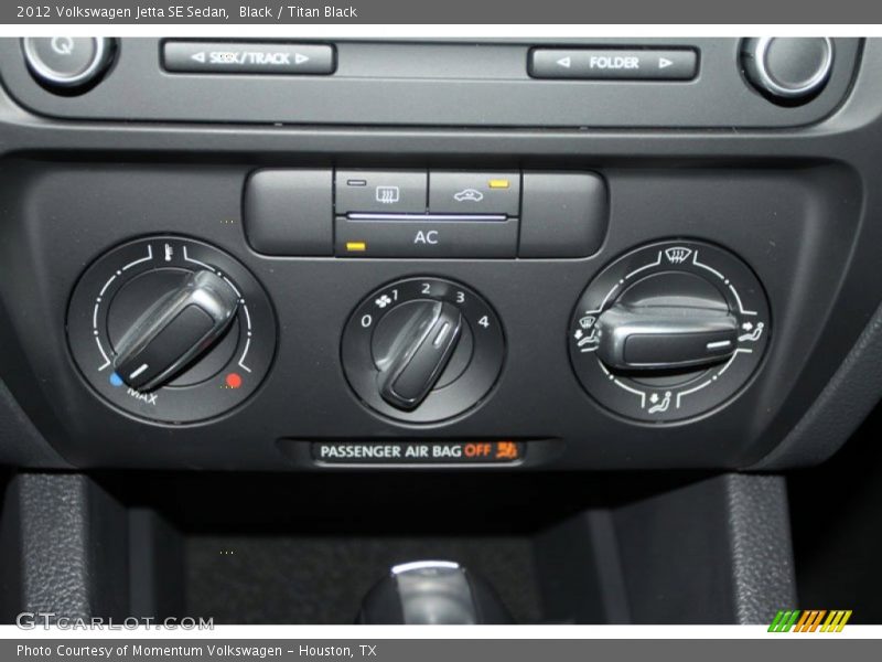 Black / Titan Black 2012 Volkswagen Jetta SE Sedan