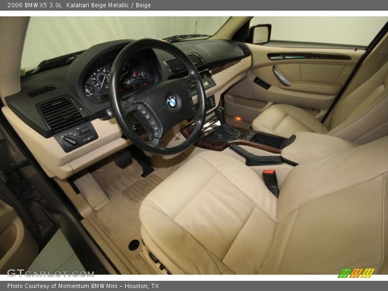 Kalahari Beige Metallic / Beige 2006 BMW X5 3.0i
