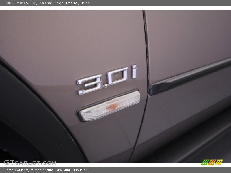 Kalahari Beige Metallic / Beige 2006 BMW X5 3.0i