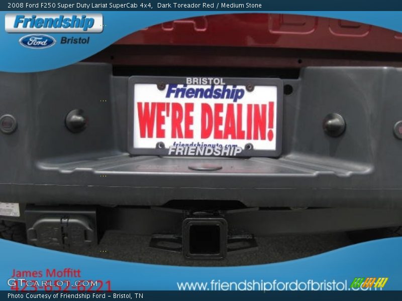 Dark Toreador Red / Medium Stone 2008 Ford F250 Super Duty Lariat SuperCab 4x4