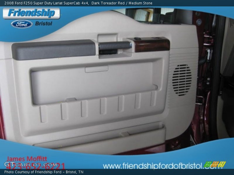 Dark Toreador Red / Medium Stone 2008 Ford F250 Super Duty Lariat SuperCab 4x4