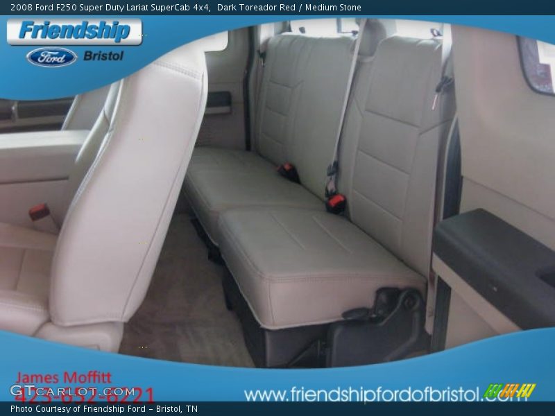 Dark Toreador Red / Medium Stone 2008 Ford F250 Super Duty Lariat SuperCab 4x4