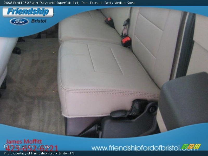 Dark Toreador Red / Medium Stone 2008 Ford F250 Super Duty Lariat SuperCab 4x4