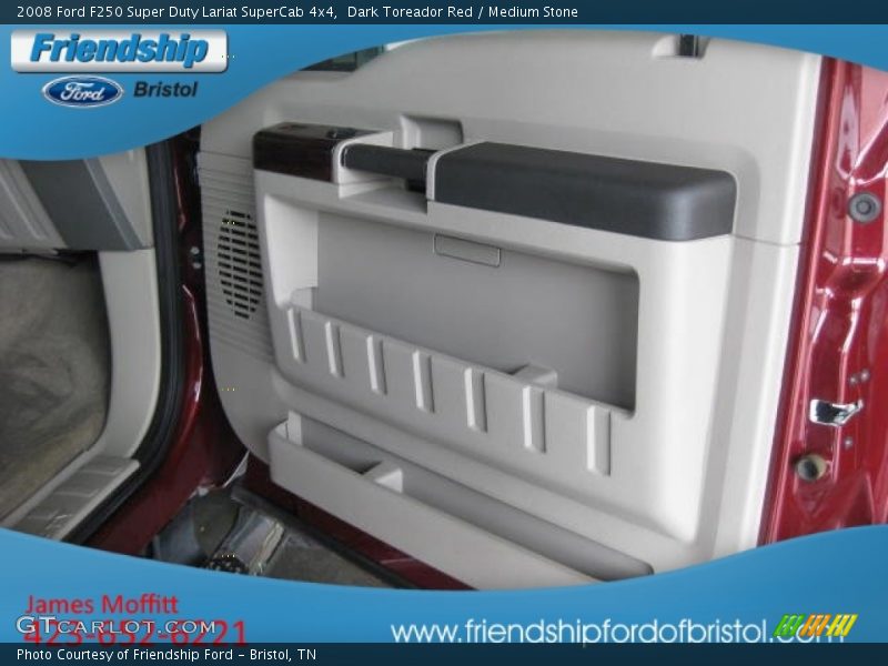 Dark Toreador Red / Medium Stone 2008 Ford F250 Super Duty Lariat SuperCab 4x4