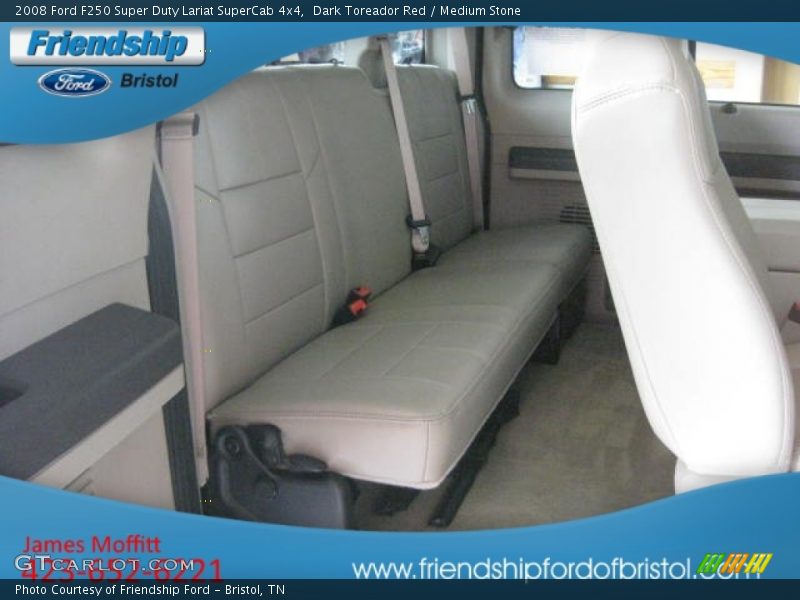 Dark Toreador Red / Medium Stone 2008 Ford F250 Super Duty Lariat SuperCab 4x4