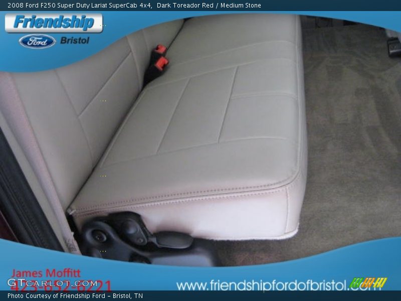 Dark Toreador Red / Medium Stone 2008 Ford F250 Super Duty Lariat SuperCab 4x4