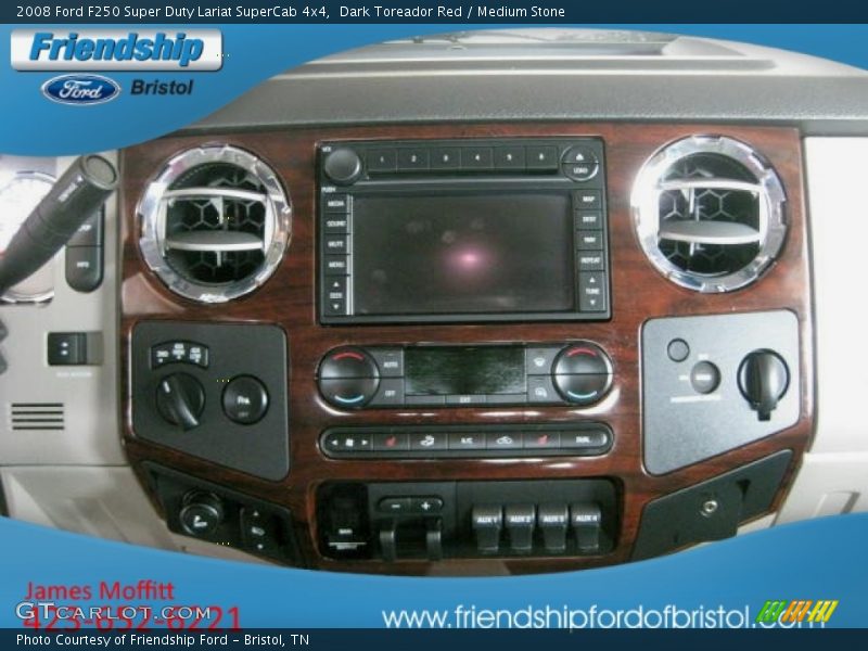 Dark Toreador Red / Medium Stone 2008 Ford F250 Super Duty Lariat SuperCab 4x4