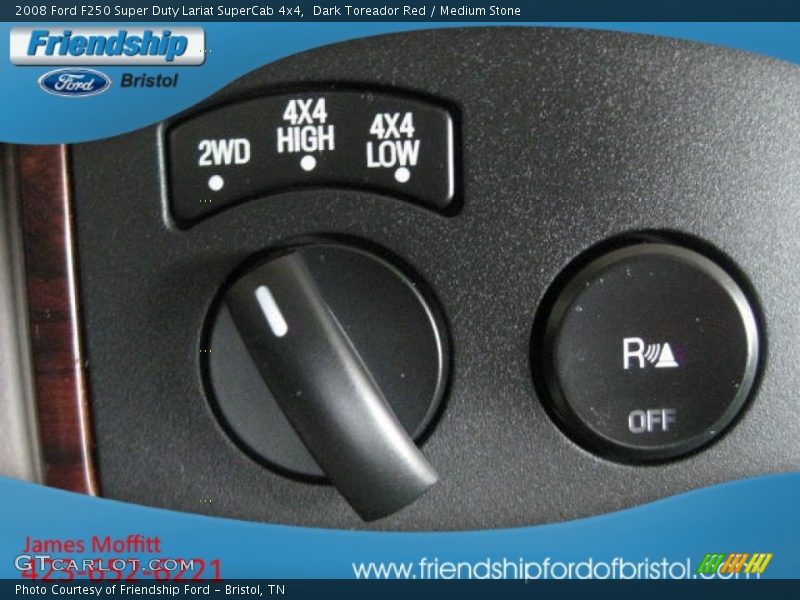 Dark Toreador Red / Medium Stone 2008 Ford F250 Super Duty Lariat SuperCab 4x4